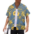 UCLA  Men's All Over Print Hawaiian Shirt Made In USA Ships to USA Only