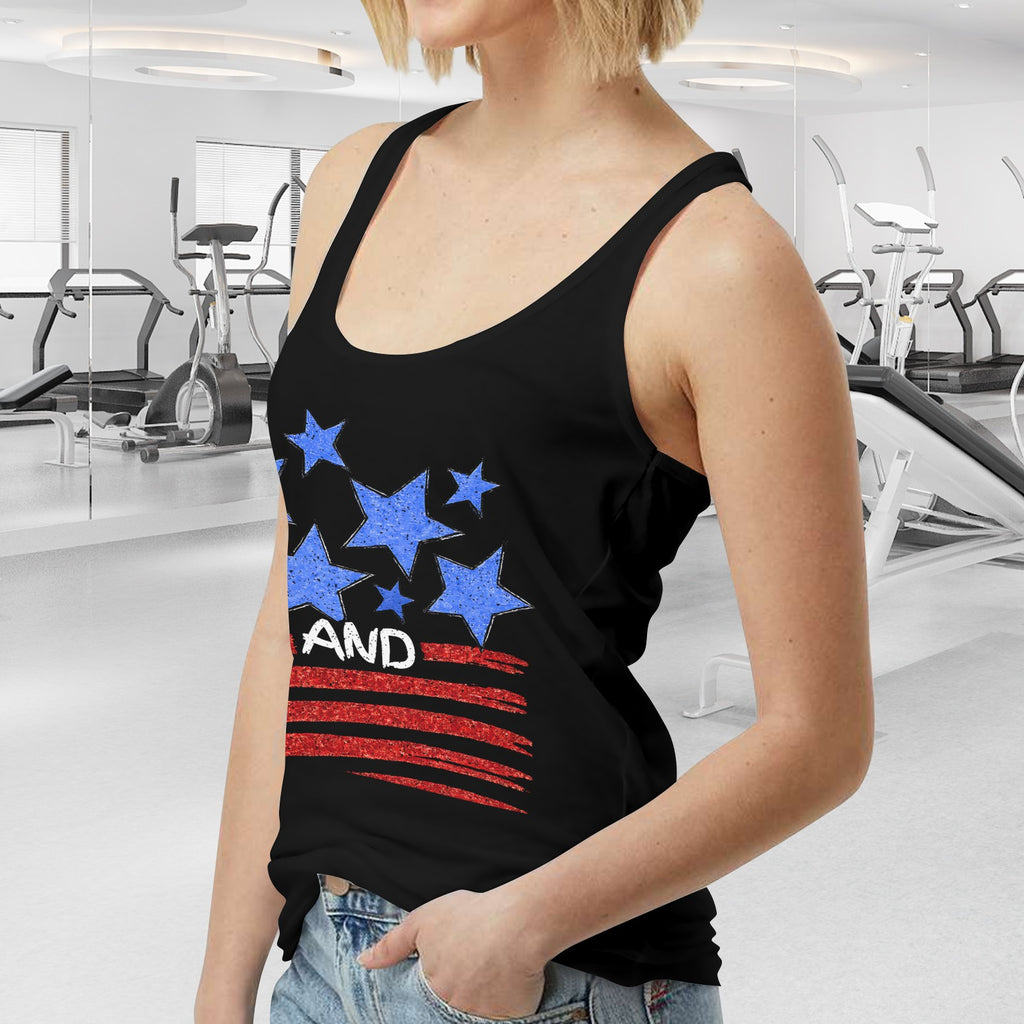Stars and Stripes Women's Tank Top Made in USA
