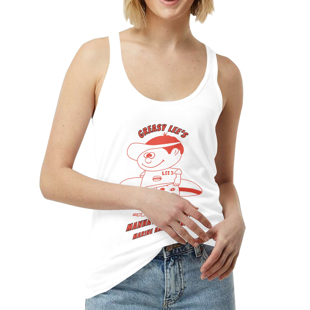 Greasy Lee's Marine Street Manhattan Beach Women's Tank Top Made in USA IYKYK