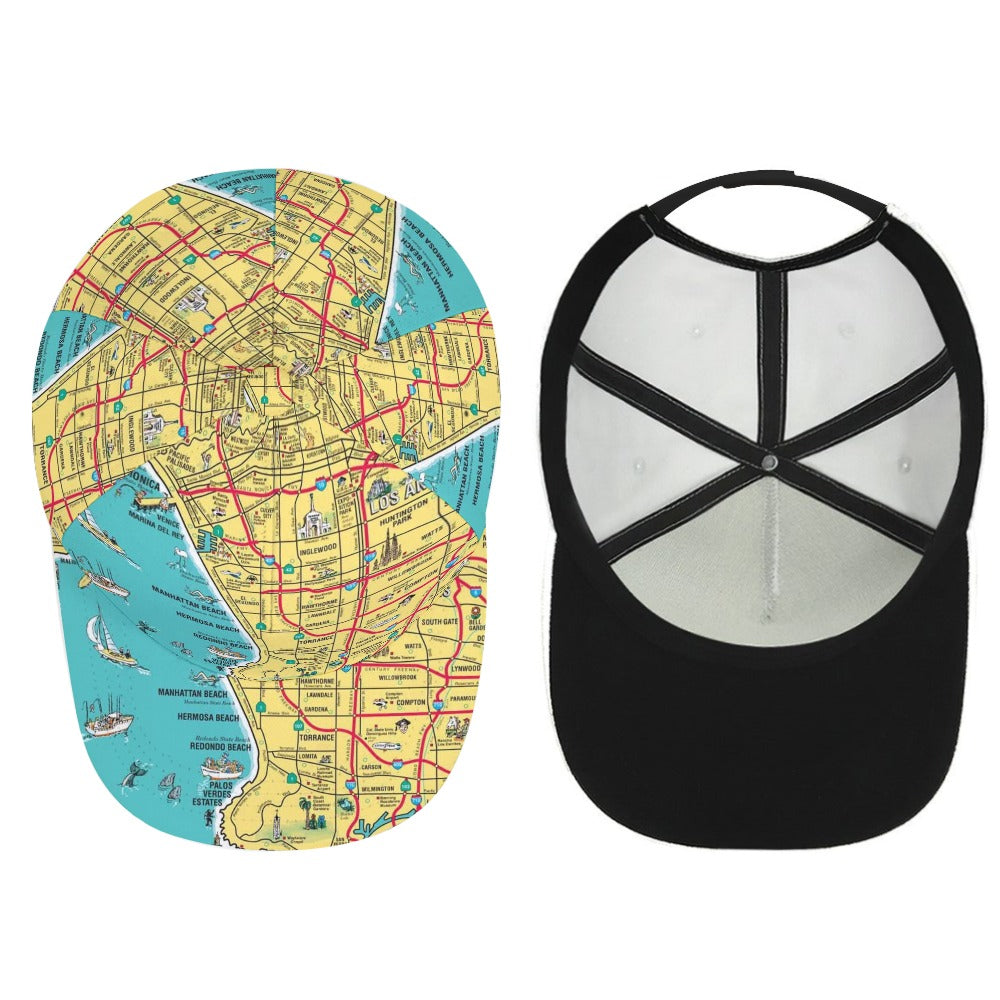 South Bay California Map Baseball Cap