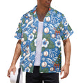 Dodgers Christmas Men's All Over Print Hawaiian Shirt Made In USA Ships to USA Only