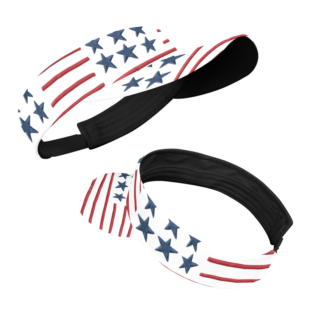 American Flag Style Sports Visor