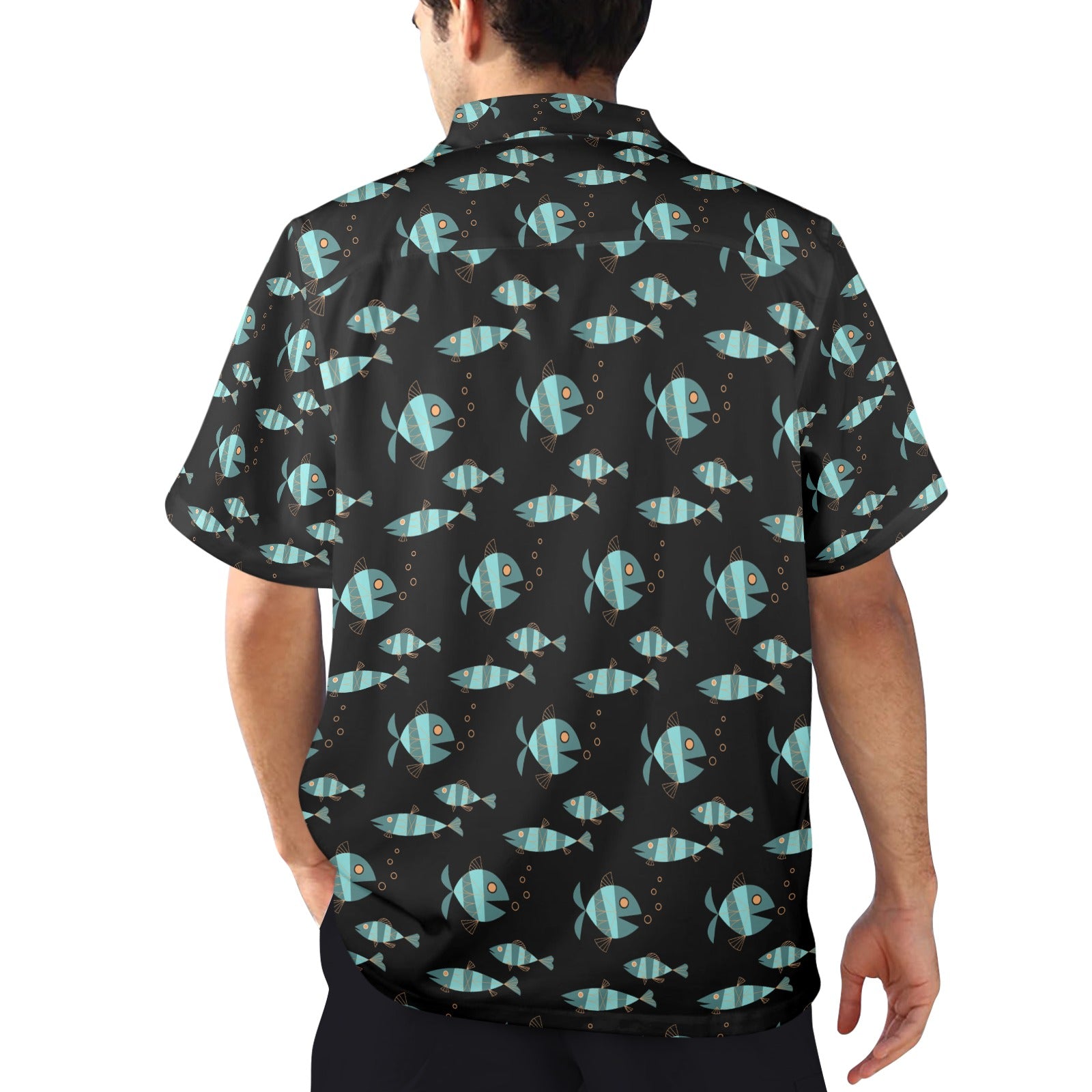 Metlox Pottery Manhattan Beach Old School Men's All Over Print Shirt Made In USA Ships to USA Only