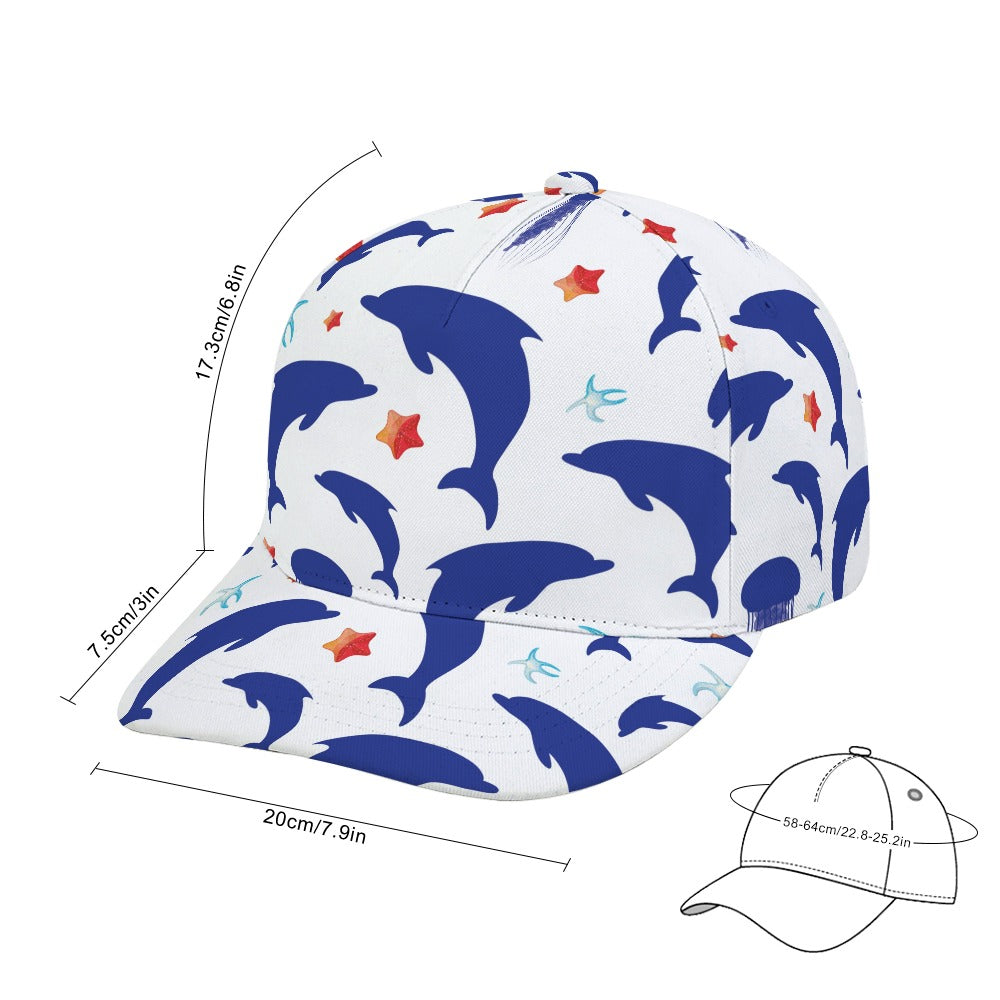 Dolphin Nautical Ocean Baseball Cap Free Shipping