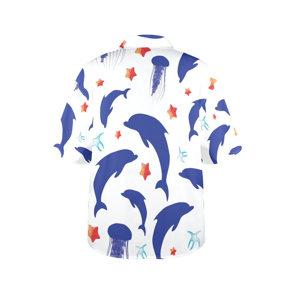 Dolphins Women's All Over Print  Shirt （Made in USA，Ships to USA Only）Free Shipping