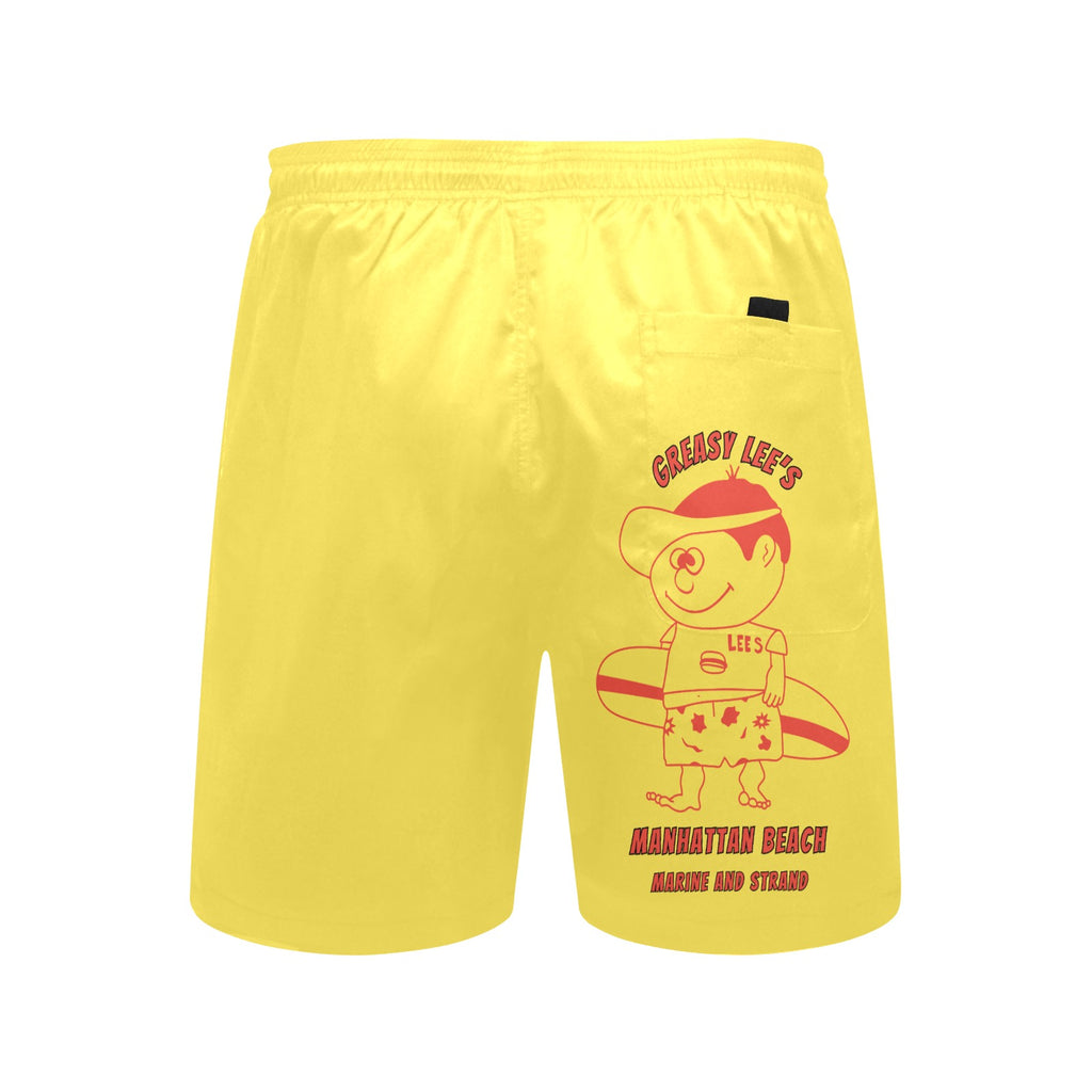 Greasy Lee's Marine Street Manhattan Beach Men's Mid-Length Beach Shorts IYKYK