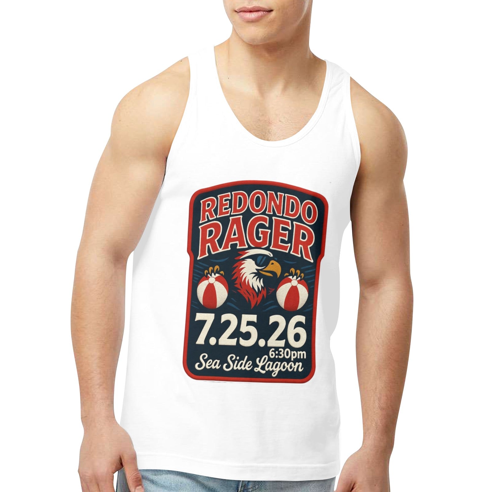 Redondo Rager Seaside Lagoon #RUHS 1st Annual Men's Tank Top  Made in USA