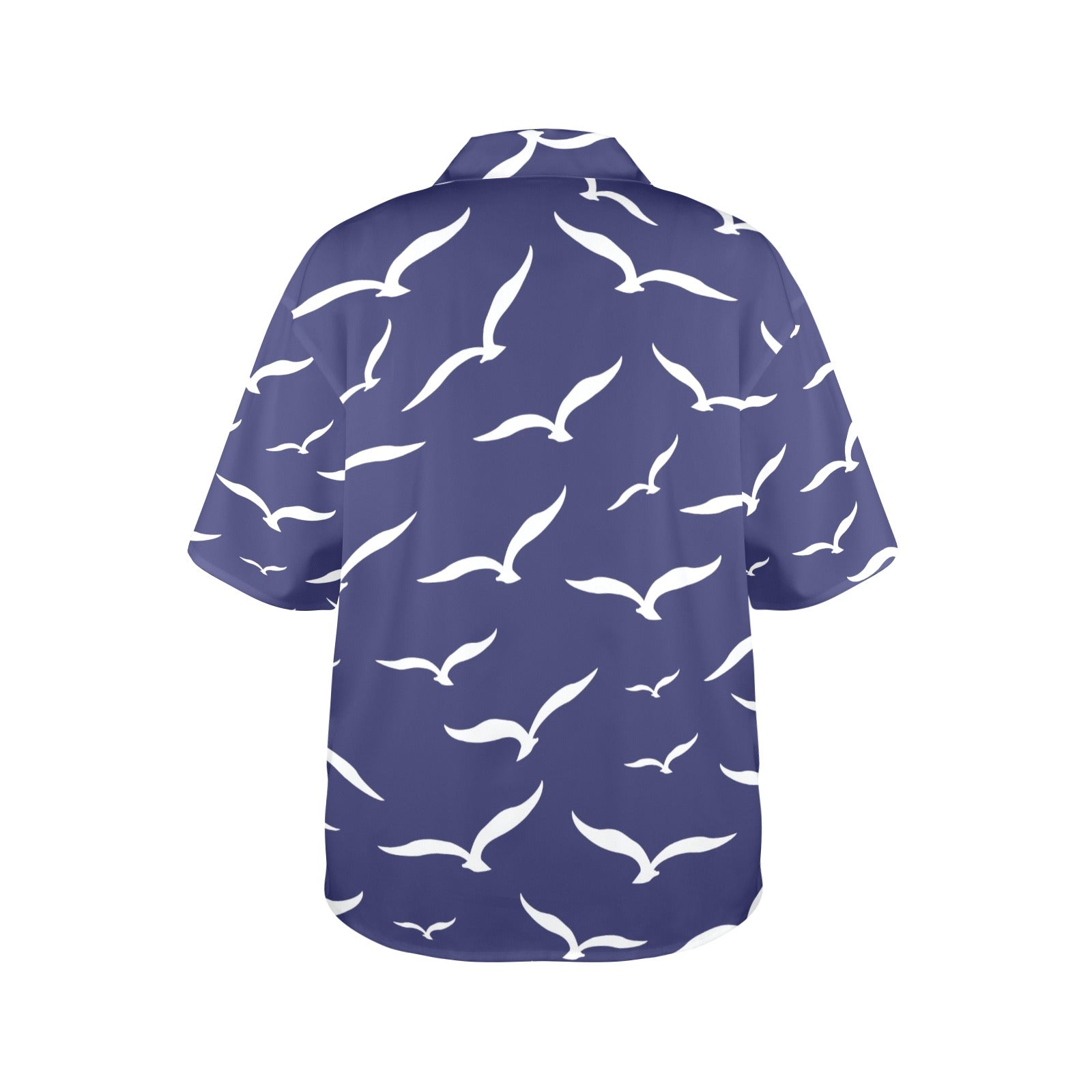 Seabirds Nautical Women's All Over Print Hawaiian Shirt Made in USA