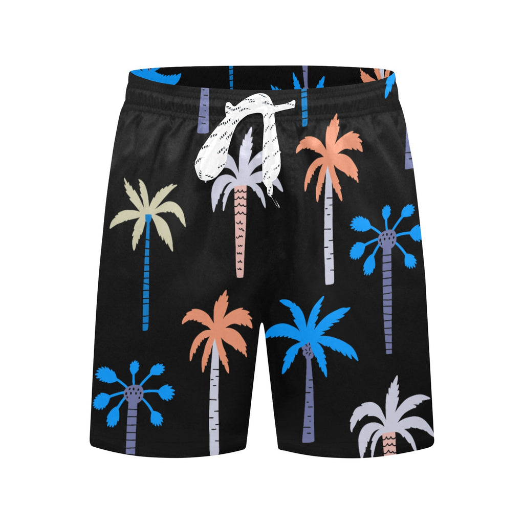 Palm Tree Men's Mid-Length Beach Shorts Free Shipping