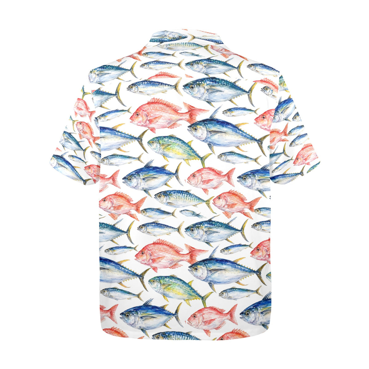 Something's Fishy - With Your Story  Men's All Over Print Hawaiian Shirt Made In USA Ships to USA Only