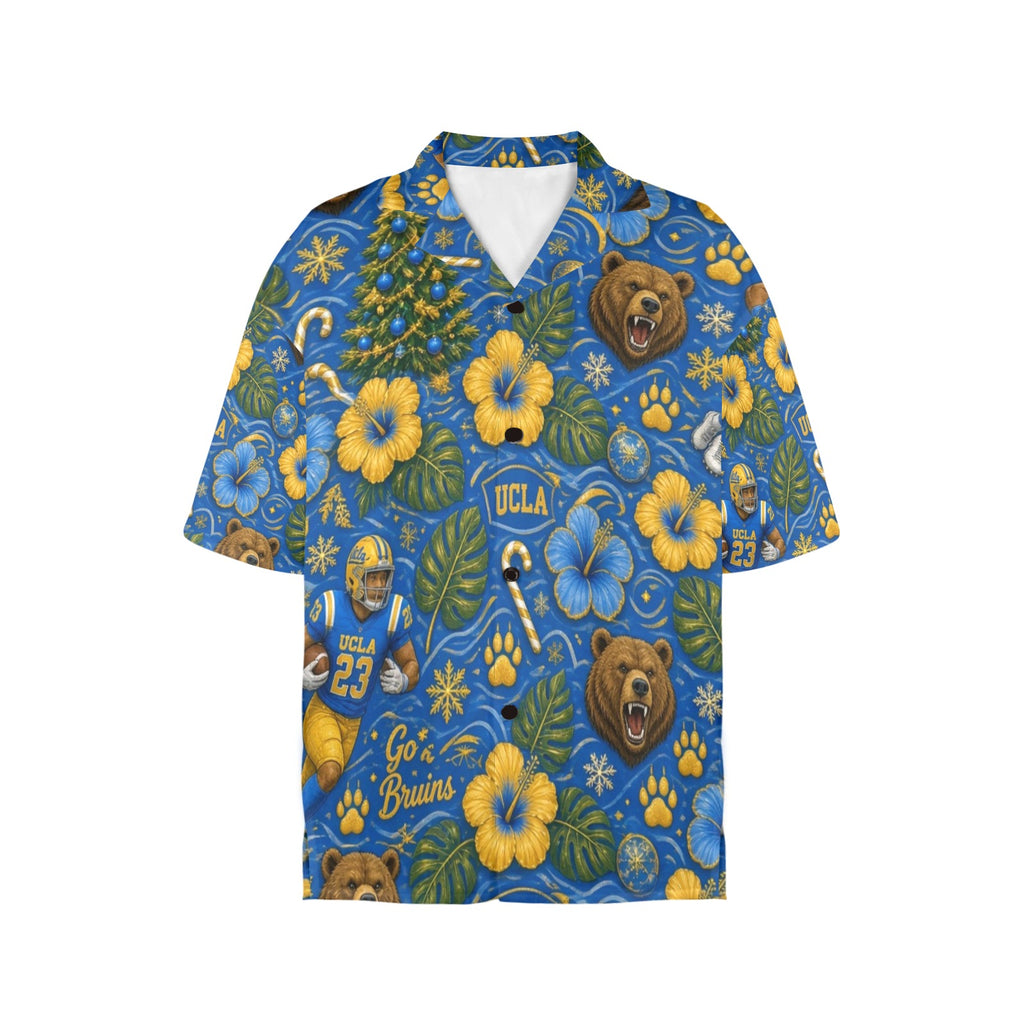 UCLA Christmas Women's All Over Print Hawaiian Shirt （Made in USA Ships to USA Only）