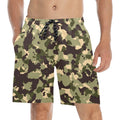 Camouflage Men's Mid-Length Beach Shorts Free Shipping