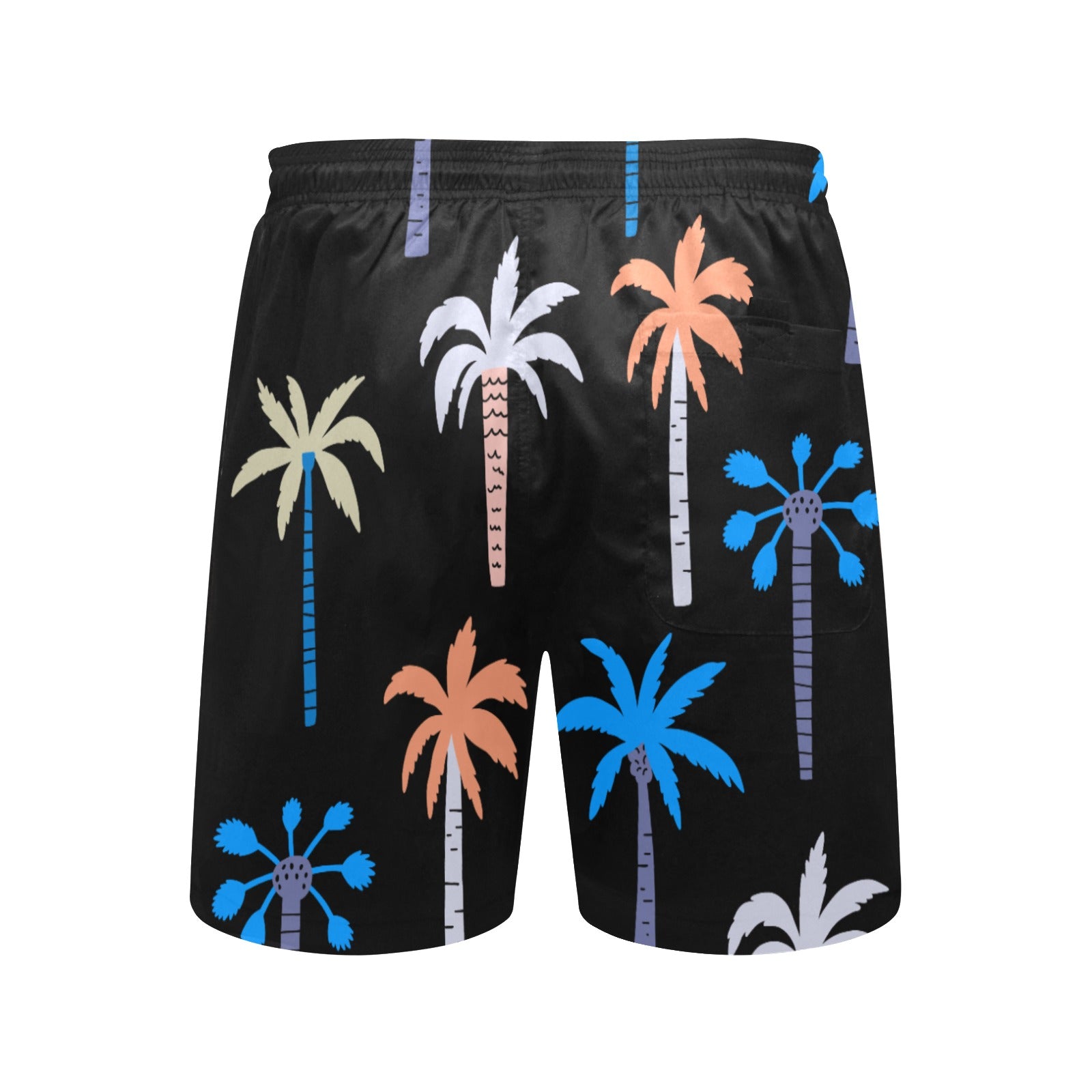 Palm Tree Men's Mid-Length Beach Shorts Free Shipping