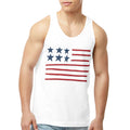 American Flag Style Men's Tank Top Made in USA