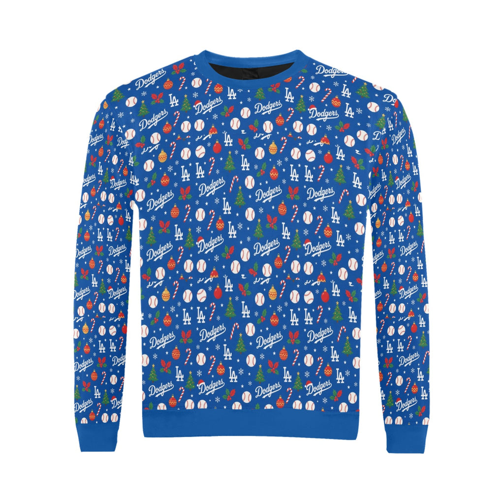 Dodgers Christmas Men's crew neck sweatshirt Made in the USA