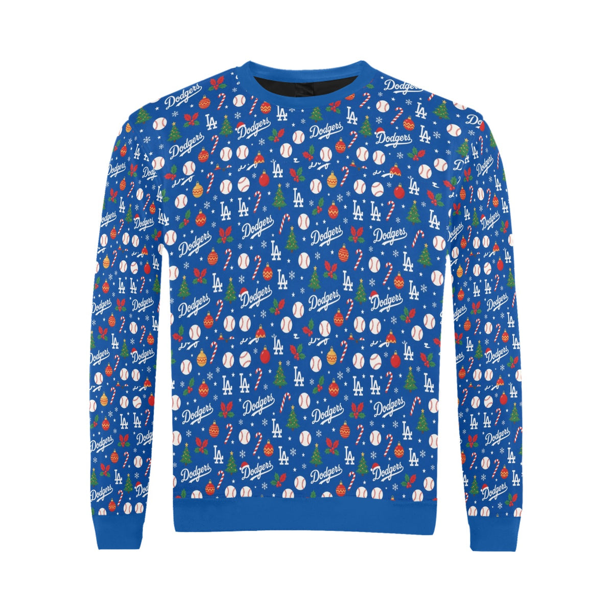 Dodgers Christmas Men's crew neck sweatshirt Made in the USA
