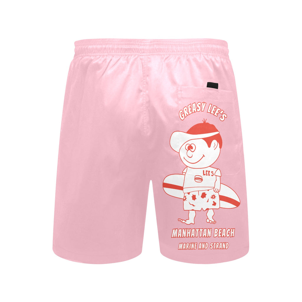Greasy Lee's Marine and Strand Manhattan Beach IYKYK Men's Mid-Length Beach Shorts