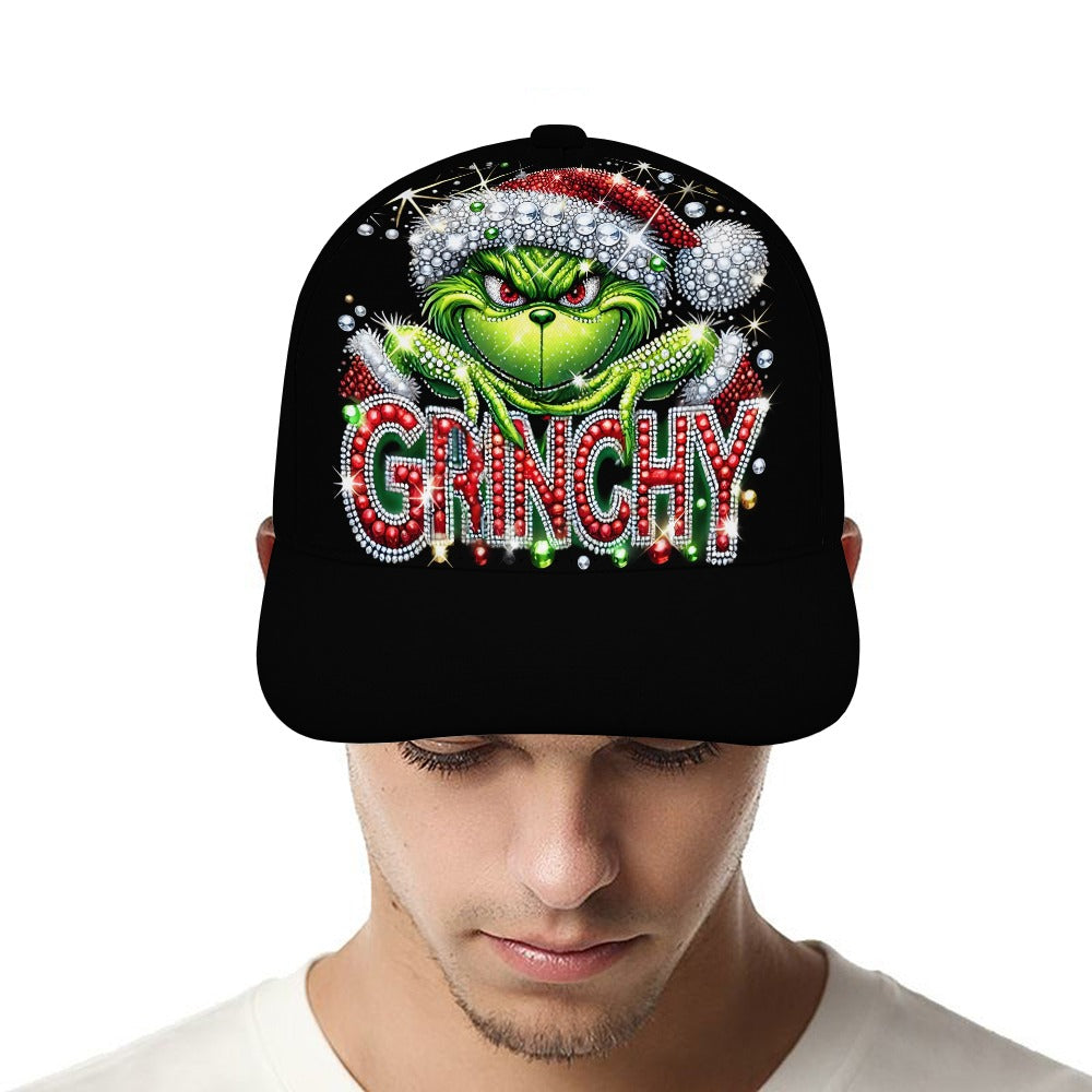 Grinchy Christmas Baseball Cap #Christmas