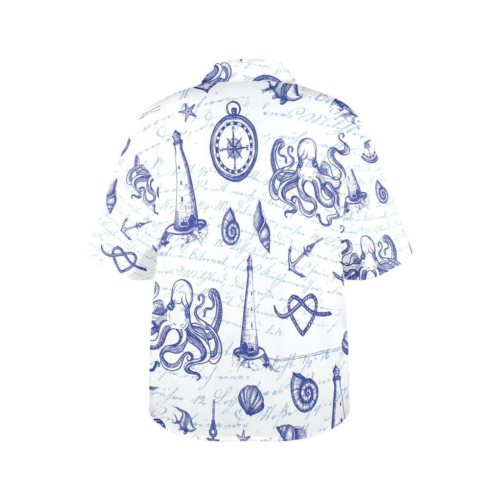 Nautical Women's All Over Print Shirt （Made in USA，Ships to USA Only）Free