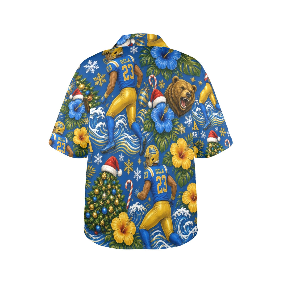 UCLA Christmas Women's All Over Print Hawaiian Shirt （Made in USA Ships to USA Only）