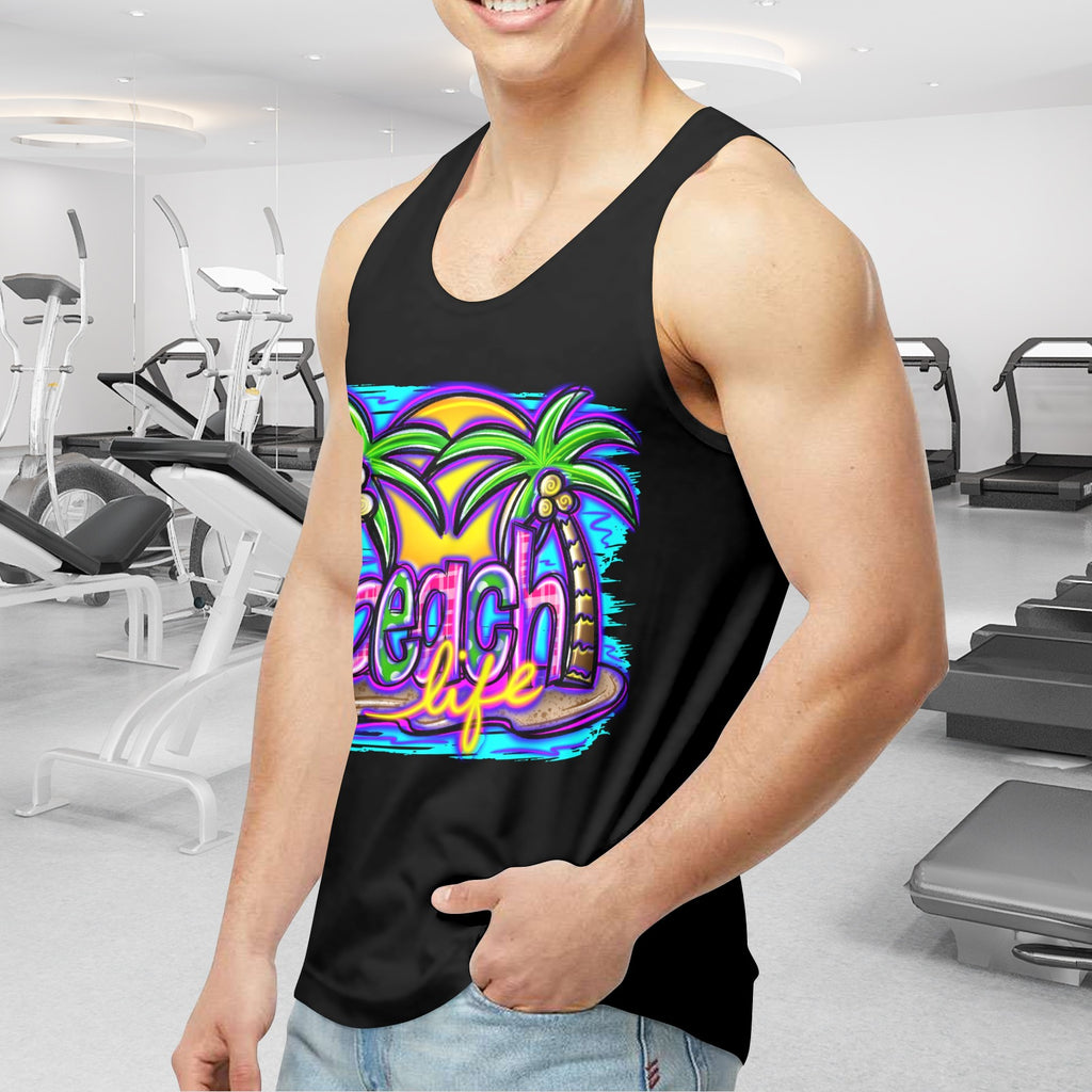 Beach Life Men's Tank Top  Made in USA