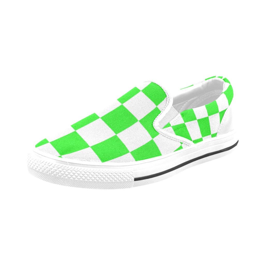 Checkerboard Slip-on Canvas Kid's Shoes (Big Kid)