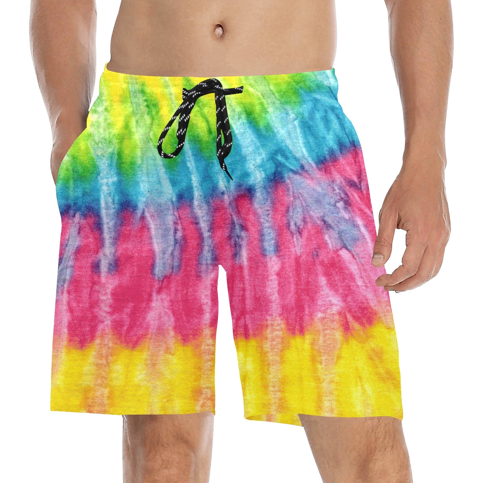 South Bay Tid-Dye  Men's Mid-Length Beach Shorts