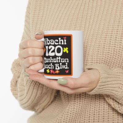 Hibachi 120 Manhattan Beach Blvd Old School Coffee Mug "Gone But Not Forgotten"  IYKYK