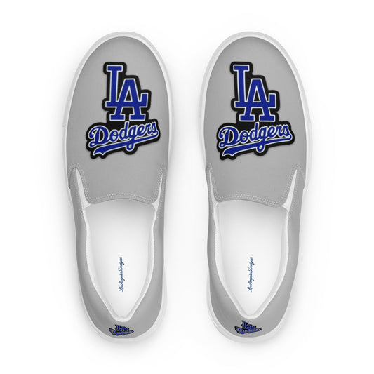 Los Angeles Baseball - Light Grey Women’s slip-on canvas shoes